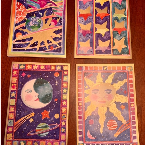 Celestial boxed set of 13 blank stationary cards and envelopes.❣️ - Picture 2 of 7